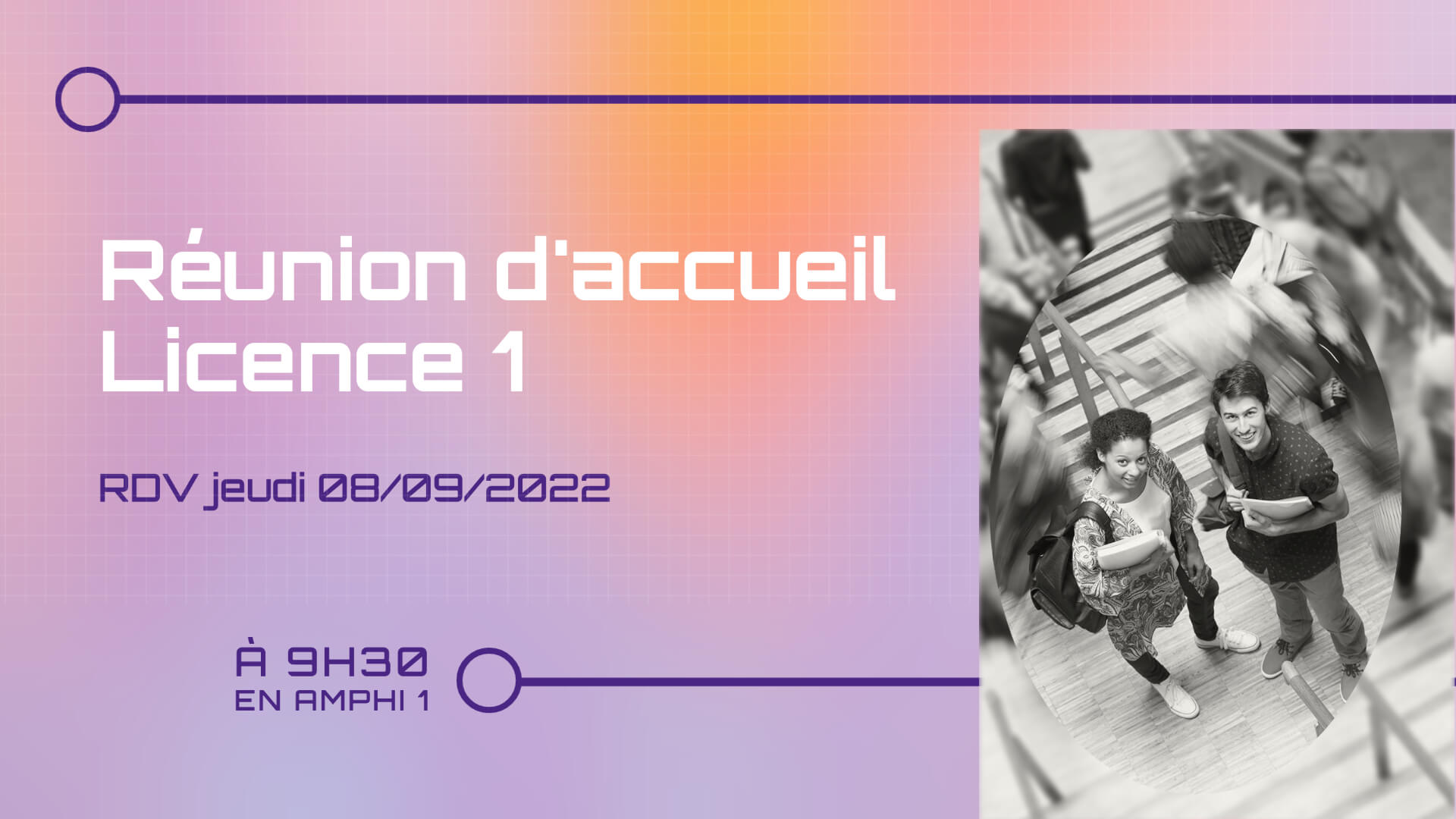 Réunion d'accueil Licence 1