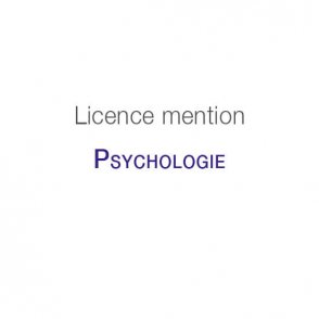 Licence mention Psychologie Licence mention Psychologie